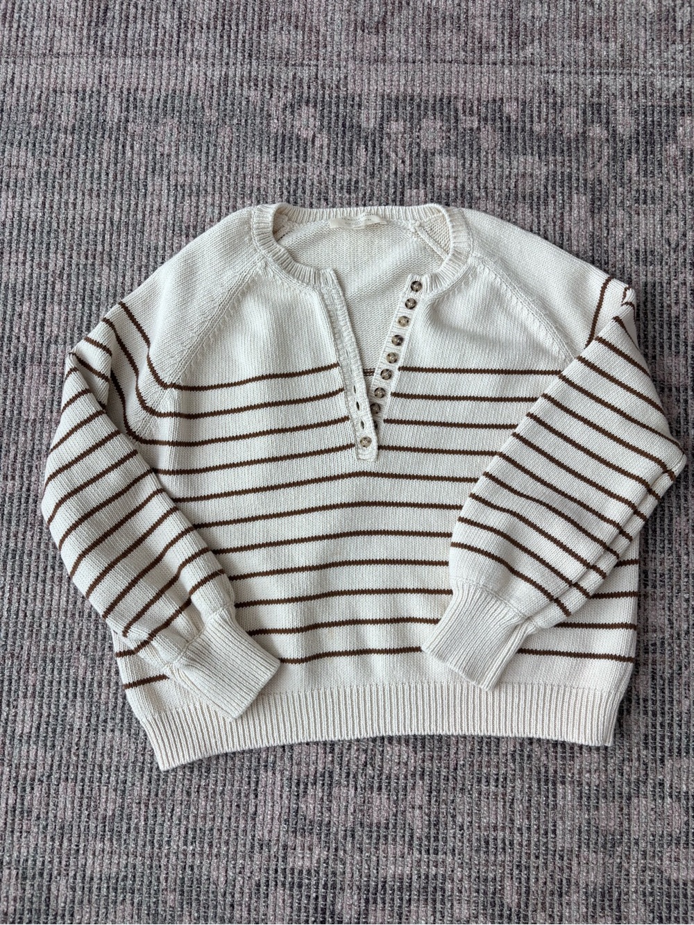 Sezane Leontine Jumper Ecru/Camel